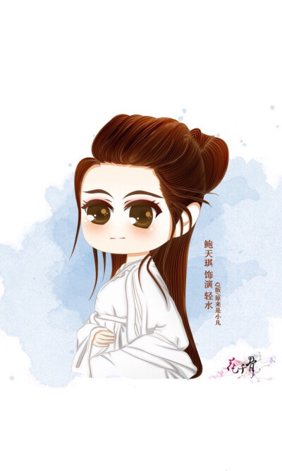 【影视】 花千骨 赵丽颖 霍建华 锁屏壁纸 手绘插花 Q版插画 《人生若只如初见》