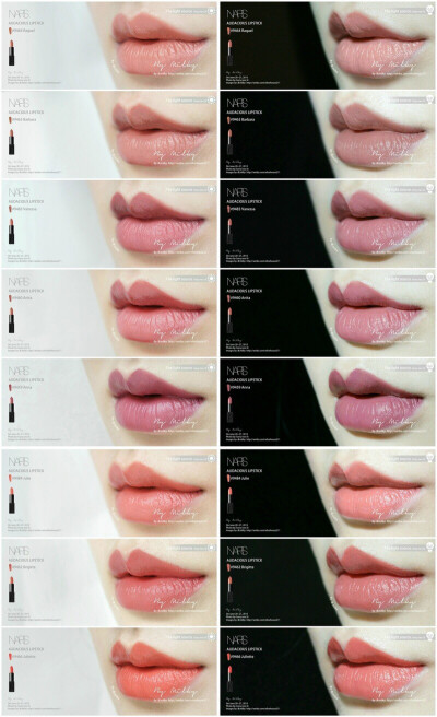 @Milky唇膏试色 新浪微博 NARS 2014 Audacious Lipstick 全40色试色①③