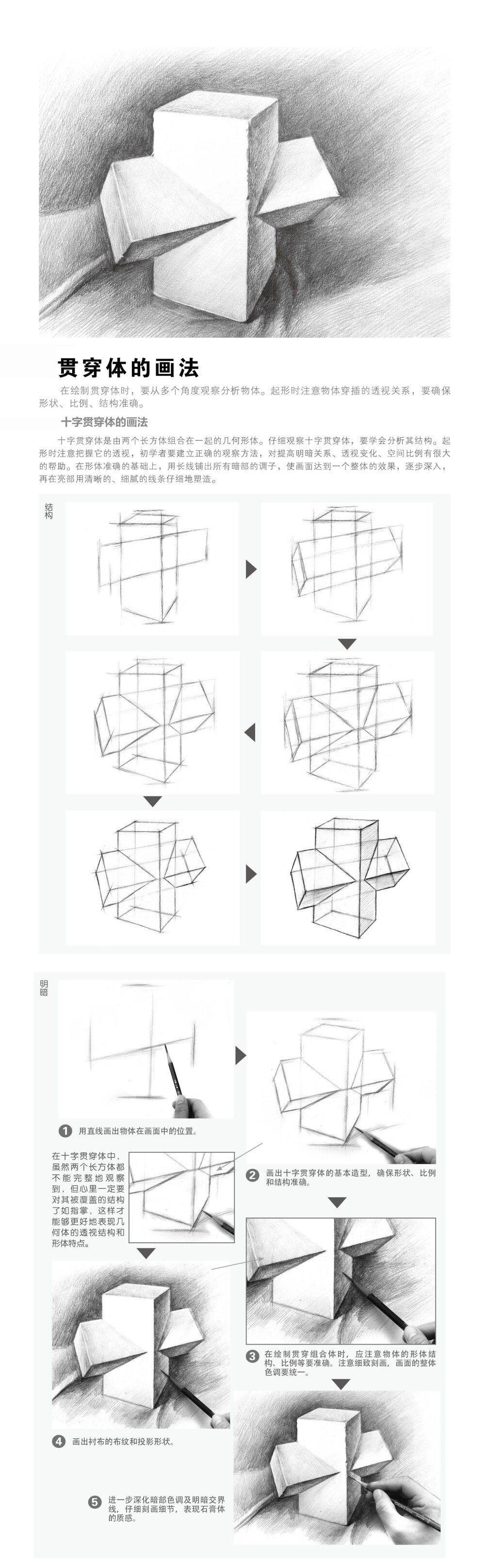 本案例摘自人民邮电出版社出版的《零基础学素描》http://product.dangdang.com/23477620.html