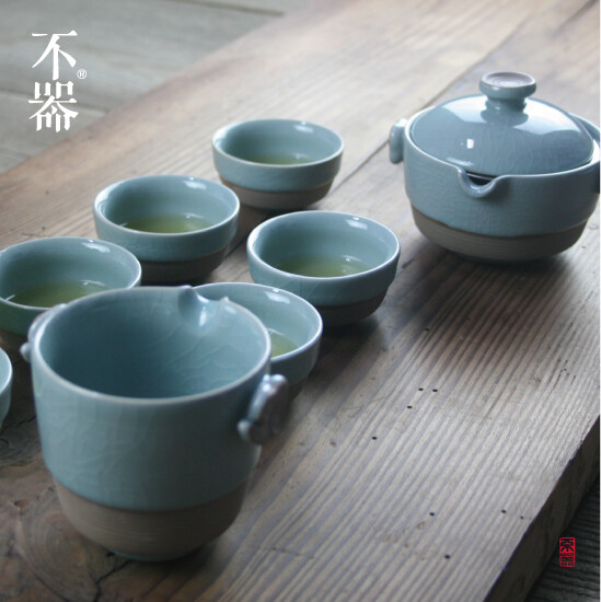 不器家茶具 陶瓷茶具套装八件套.小重山