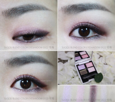SUQQU2014圣诞套装眼影试色真眼