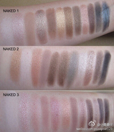 urban decay naked眼影盘试色