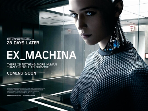 Ex Machina【機(jī)械姬】，環(huán)球影業(yè)發(fā)行2015年上映，《驚變28天》、《太陽浩劫》編劇亞力克斯·嘉蘭編劇執(zhí)導(dǎo)的科幻驚悚片；影片講述了億萬富翁邀請他公司的天才程序員迦勒去他隱匿于林間的別墅給人工機(jī)器人“艾娃”做“圖靈測試”，伽勒對艾娃產(chǎn)生一種奇妙的情愫，并決心帶艾娃逃離老板的監(jiān)控和毀滅，然而故事才剛開始