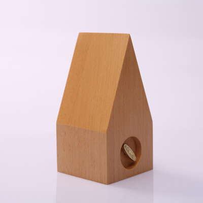 本来设计 创意原木质八音盒 屋顶音乐盒 男女生日礼物 天空之城