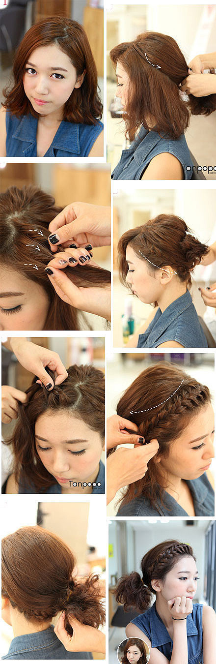 【编发教程】简单美丽 一天一个发型 每天都要美美哒~ 长发 小清新盘发 森女系 发型