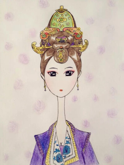 #手绘古装# 武媚娘。@7呆呆7