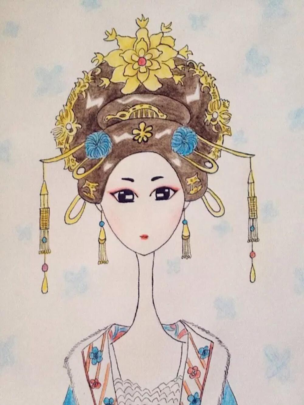 #手绘古装# 武媚娘。@7呆呆7