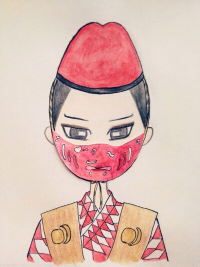 #手绘古装# 萌版东方不败。@7呆呆7