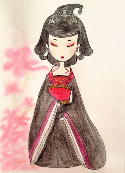 #手绘古装# #Q版# @7呆呆7