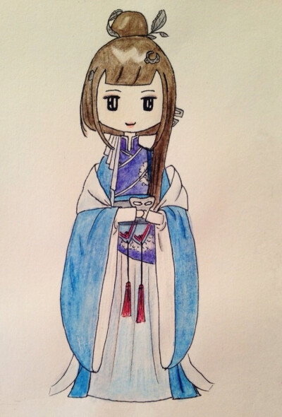 #手绘古装# #Q版# @7呆呆7