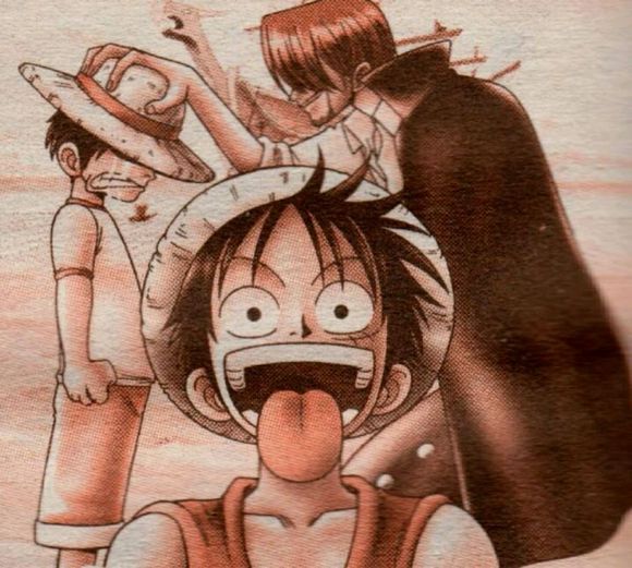 我迷恋的海贼王路飞和香克斯