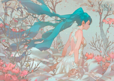 SpringBride | Krenz http://www.pixiv.net/member_illust.php?mode=medium&amp;amp;illust_id=51940103 #pixiv