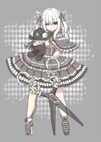 画师なななのか 动漫 插画 人物 萝莉 洋服 洛丽塔 洋装 Lolita 哥特