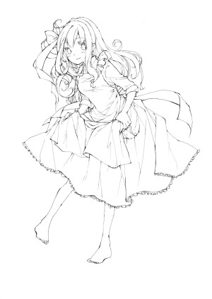 动漫线稿及橡皮章素材