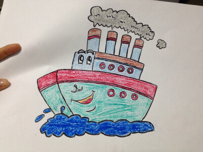 同上，上色之后，这会已经快12点，为娘的，每天都在创作呀…