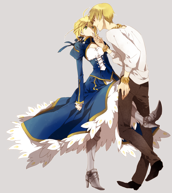 fate 吉尔伽美什 saber 双王 lencer