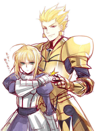 fate 吉尔伽美什 saber 双王 lencer