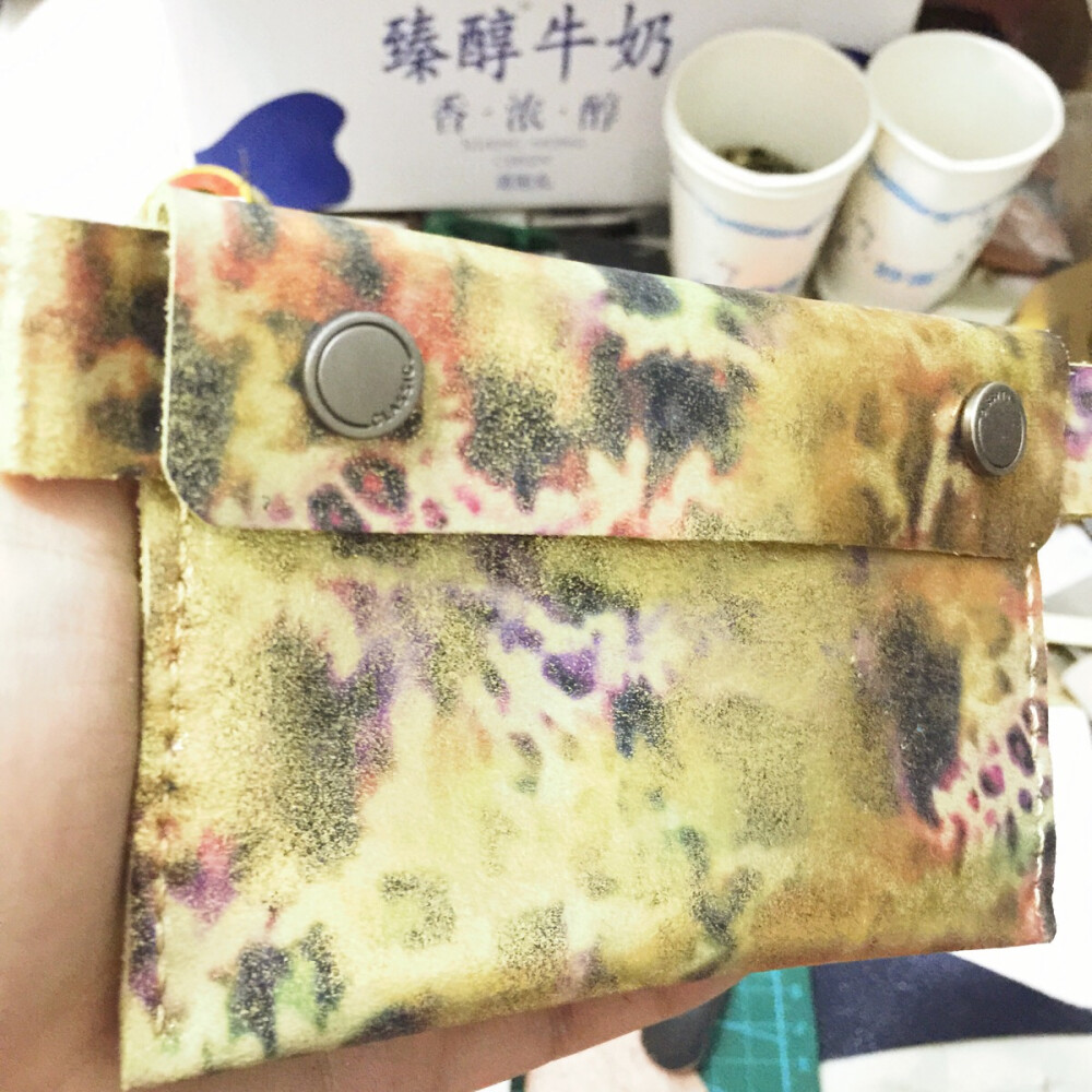 真皮零钱包 手工制作