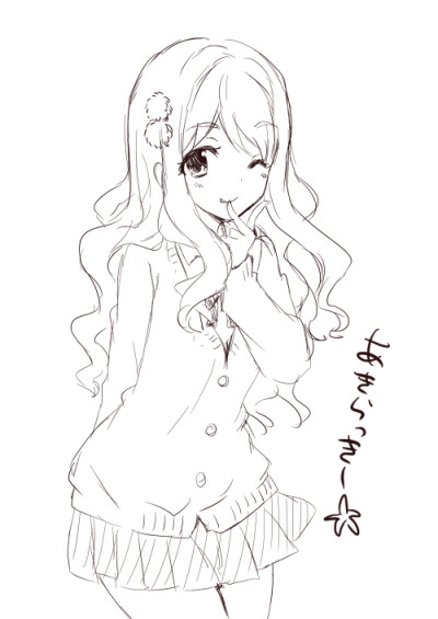 黑白动漫壁纸 插画 唯美 动漫女头 [二次元] [收集]