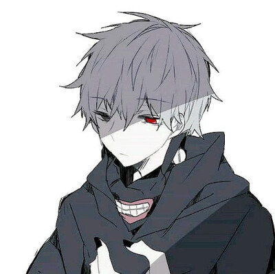 黑白动漫壁纸 插画 唯美 动漫男头[二次元] [收集]