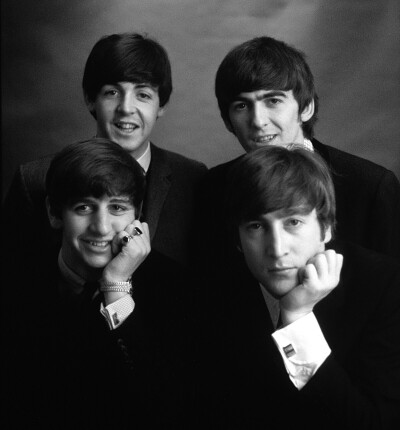 The Beatles, photographed by Jean-Marie Perier in Paris, January 1964.