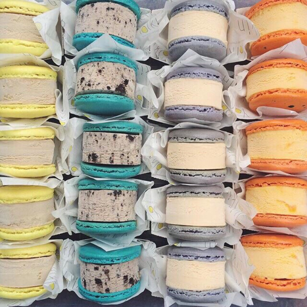 美食马卡拉冰淇淋