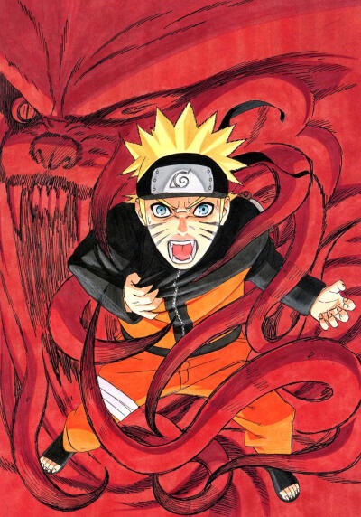 NARUTO -ナルト- 《火影忍者》 原画 #岸本齐史# 漩涡鸣人