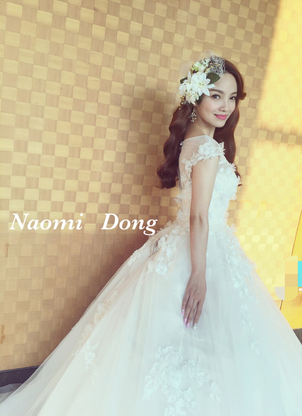 韩式小公举婚礼造型。化妆造型：董美naomi