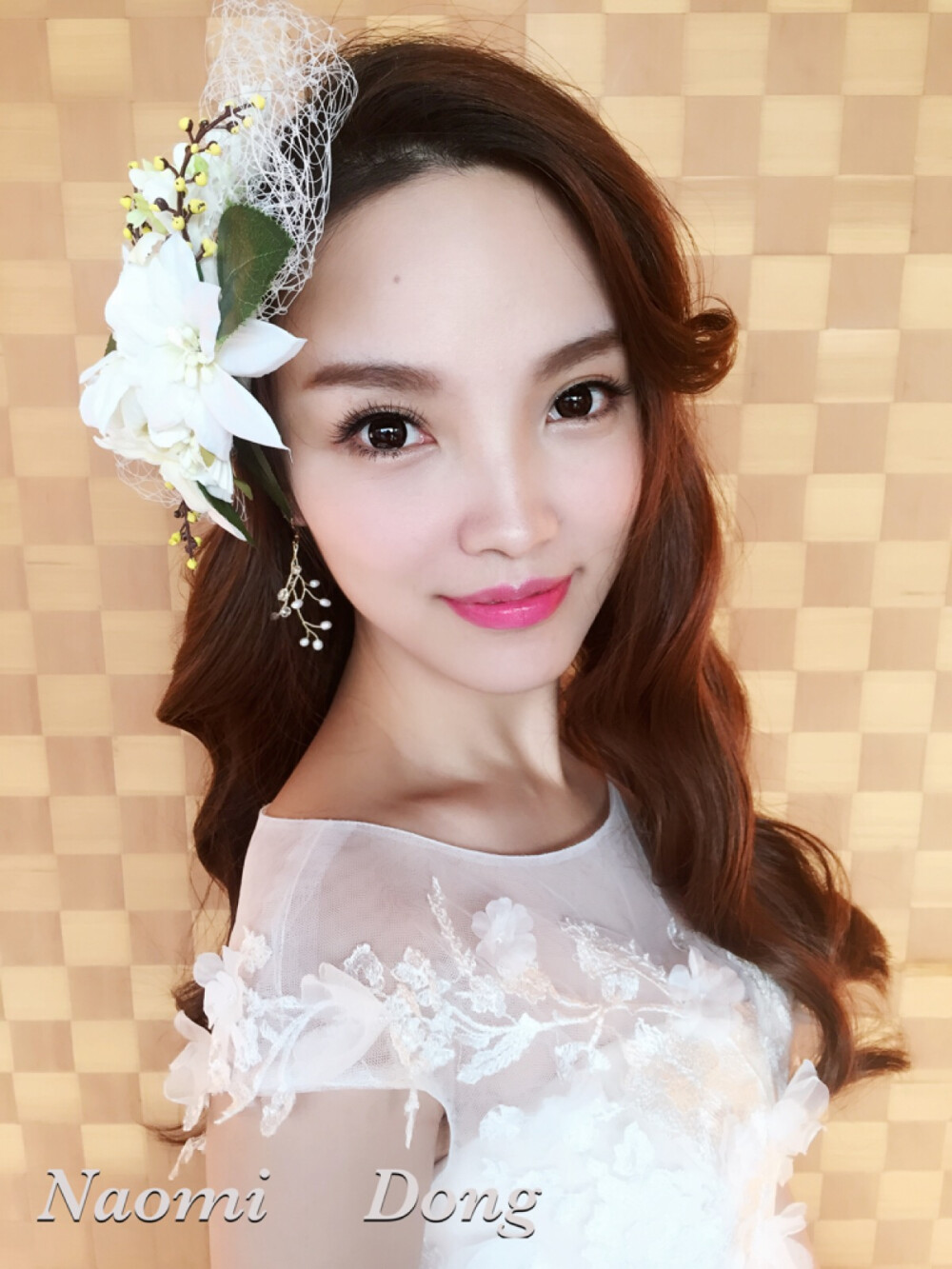 韩式小公举婚礼造型。化妆造型：董美naomi