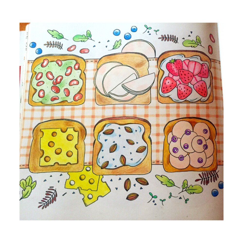 美味食光 coloring and the food 。秘密花园。