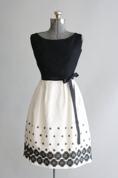 1960年代的棉质连衣裙