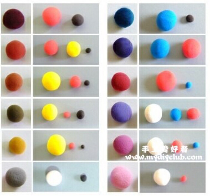 超轻粘土调色 堆糖 美图壁纸兴趣社区