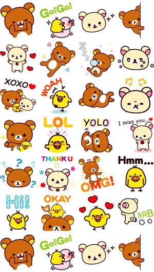 iPhone 壁纸 轻松熊 rilakkuma