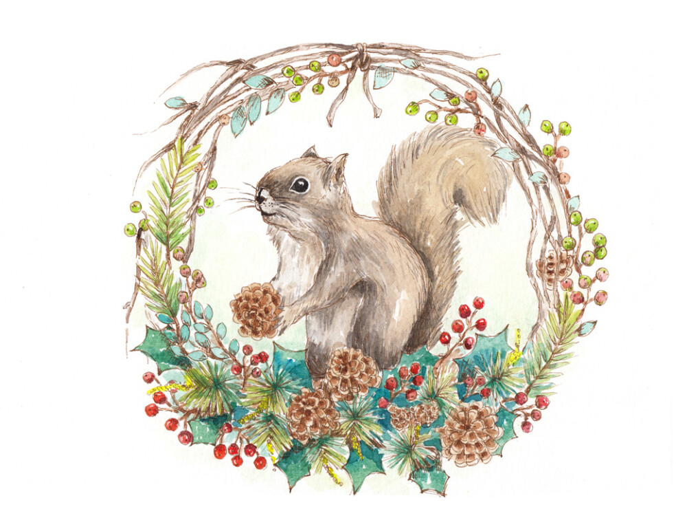 闺密头像 水彩 手绘 动物头像系列