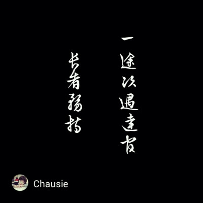 Chausie书法作品