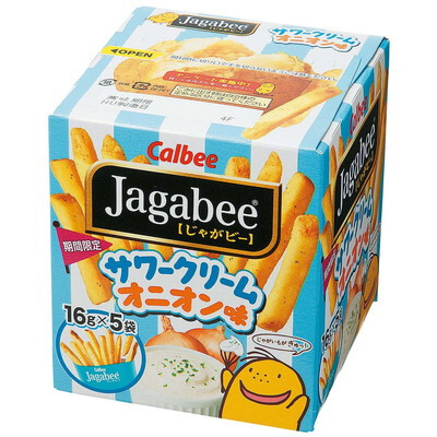 日本进口零食薯条三兄弟 Calbee卡乐比宅卡B薯条 洋葱酸奶油味80g