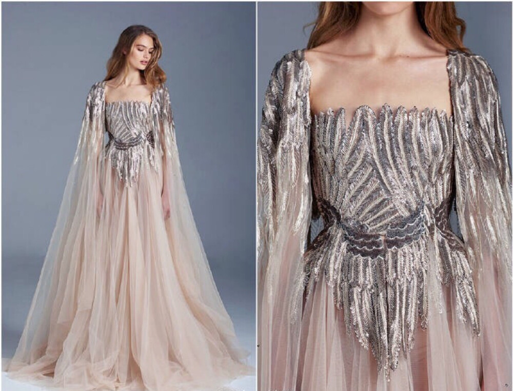 Paolo Sebastian S/S 2016 Couture┃这个来自澳洲的贵族仙牌又发布了最新一季的高级手工定制系列，以春日林间飞鸟为题进行创作，轻盈的透视薄纱象征迷蒙晨雾，大面积手工丝线刺绣化作繁花鸟羽，美不胜收