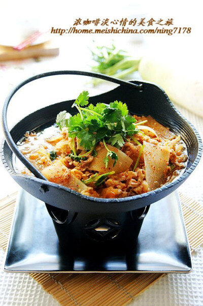 韩式肥牛萝卜锅