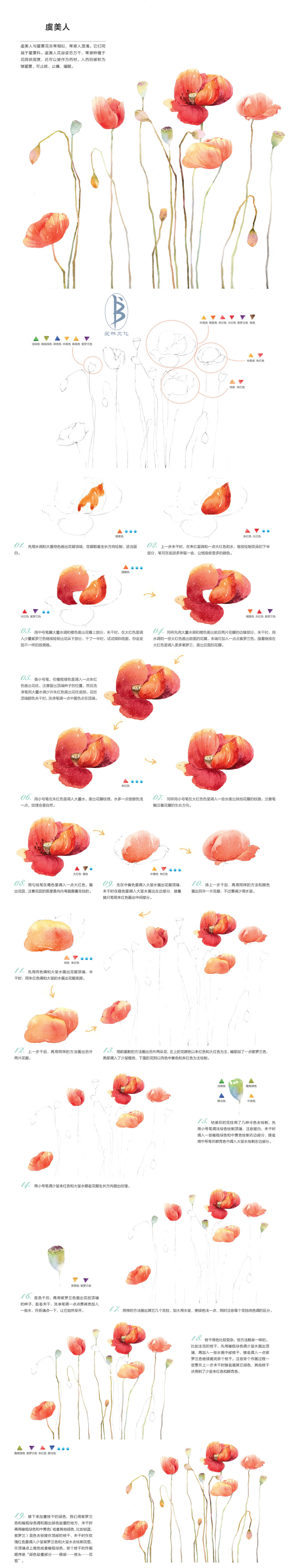 本案例摘自人民郵電出版社出版、愛(ài)林文化主編的《浪漫水彩課——柔美花姿手繪技法》--愛(ài)林文化制作