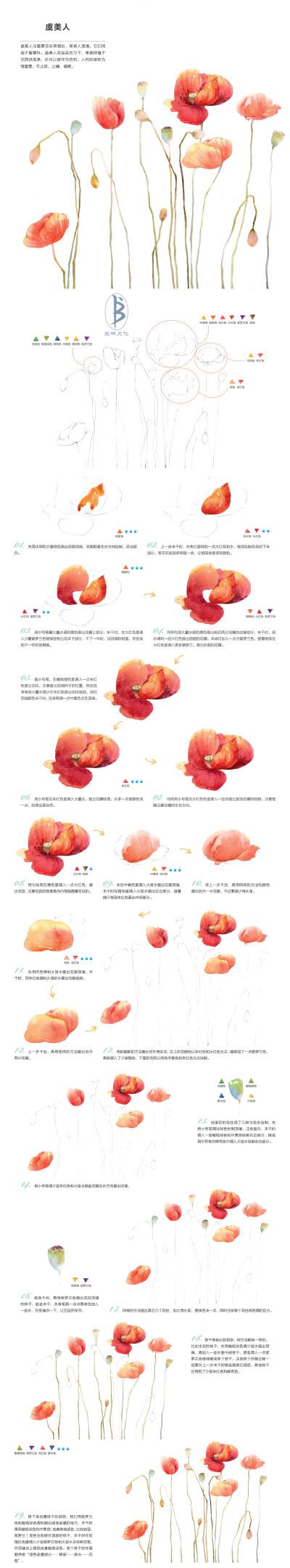 本案例摘自人民邮电出版社出版、爱林文化主编的《浪漫水彩课——柔美花姿手绘技法》--爱林文化制作