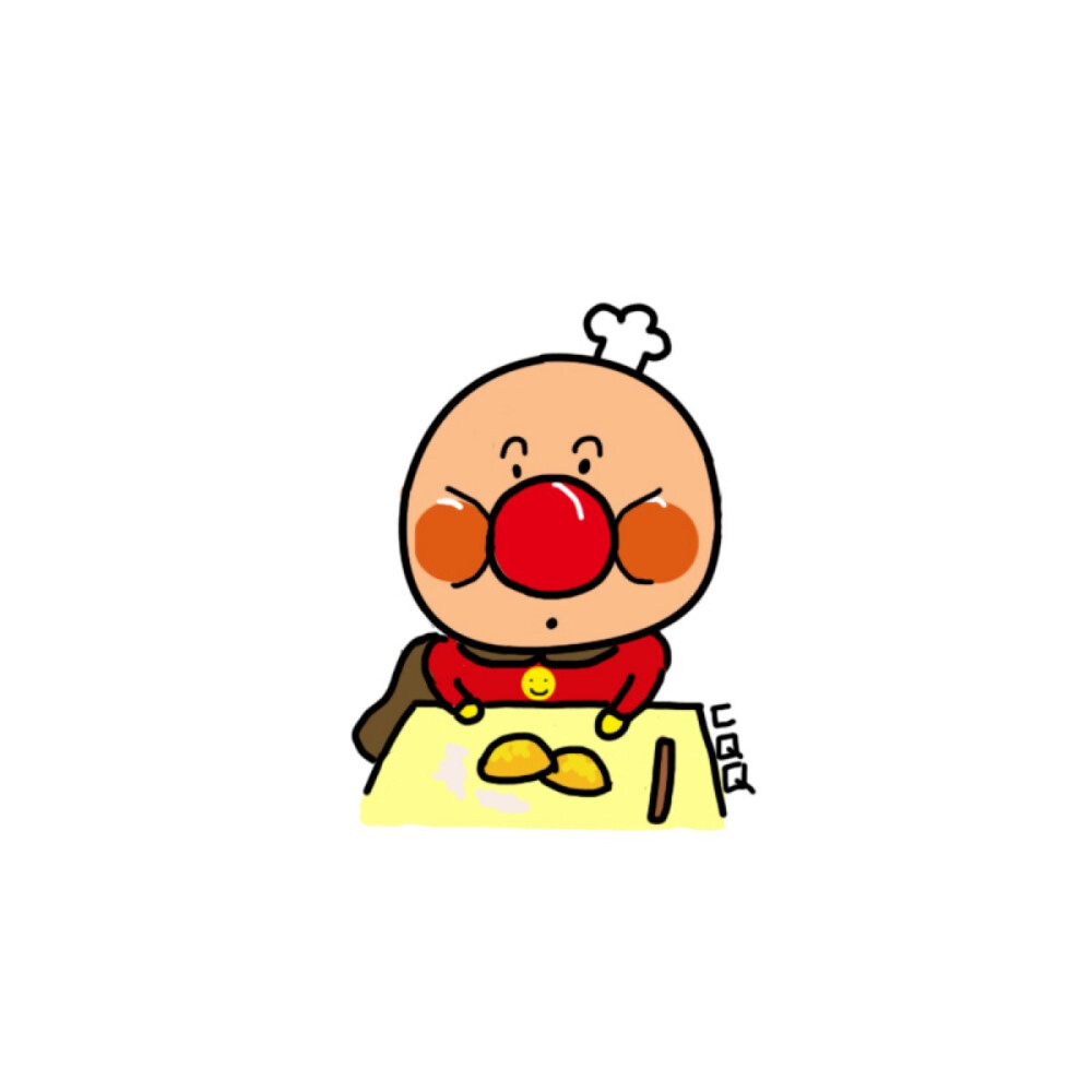【面包超人小头像】——Q版手绘头像。 关注微信公众号@陈圈圈，微博@陈圈圈