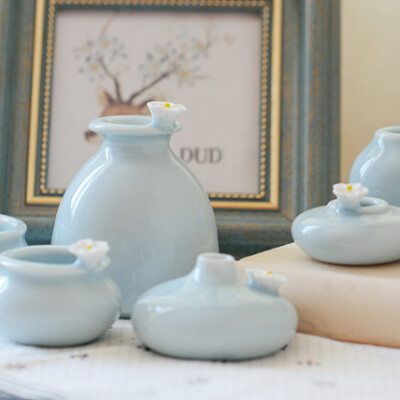 南国瓦瓷 | 手工陶瓷小花器 创意桌面家居饰品摆件 日式水培花瓶