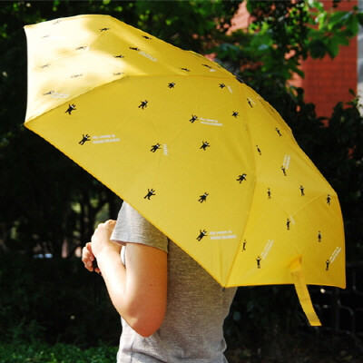 韩国Jstory可爱面具兔胡子先生三叠防晒防紫外线晴雨伞