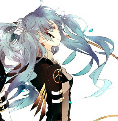 二次元 情侣头像 初音未来 就算世界荒芜，我也是你的信徒