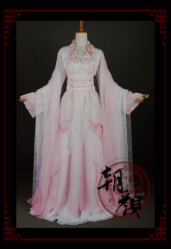 【朝颜】独家！粉色可改色渐变女古装 COS“忘无忧”#淘宝链接：https://item.taobao.com/item.htm?spm=a1z10.5-c.w4002-11464906703.88.3hWwsv&amp;amp;id=42962220921