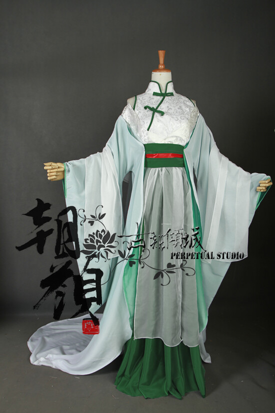 【朝颜】南北组COS服装 洛天依 染殇#淘宝链接：https://item.taobao.com/item.htm?spm=a1z10.5-c.w4002-11464906703.104.1Nq8dV&amp;amp;id=42184422171