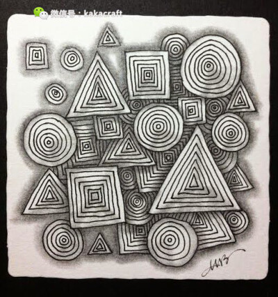 禅绕画 zentangle www.chanrao.me