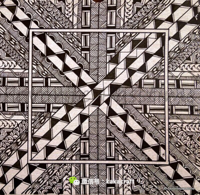 禅绕画 zentangle www.chanrao.me