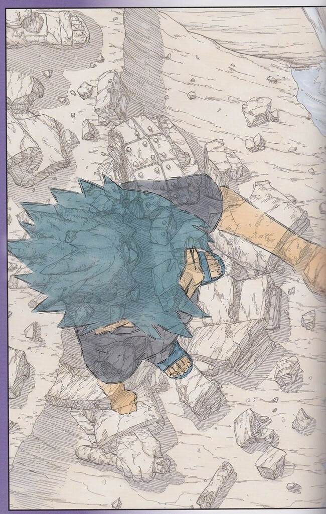 NARUTO -ナルト- 《火影忍者》漫画 原画 #岸本齐史# 699话 和解之印 宇智波佐助