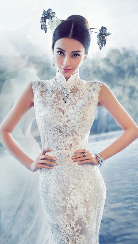 最爱Angelababy，婚纱